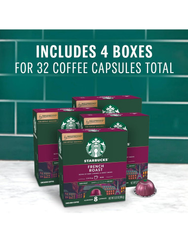 Cápsulas de Café Starbucks por Nespresso Tostado Francés 32 Unidades