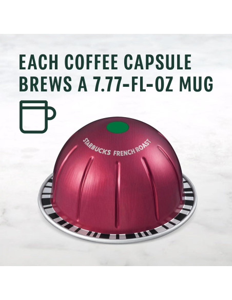 Cápsulas de Café Starbucks por Nespresso Tostado Francés 32 Unidades Cápsulas de Café Starbucks por Nespresso Tostado Francés 32 Unidades