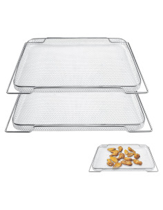 Cesta de Reemplazo para Freidora de Aire Breville BOV900/BOV950, Acero Inoxidable, 2 Pcs