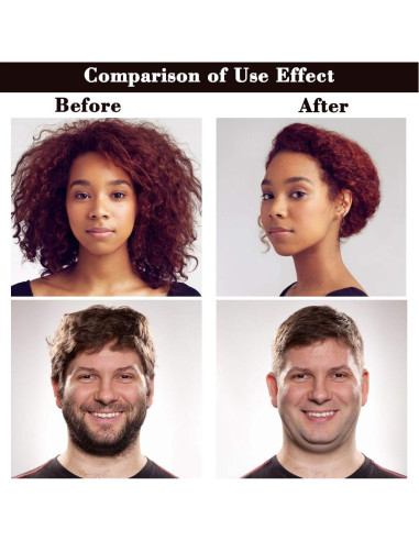 Cepillo de Cerdas de Jabalí Haofy para Cabello Grueso y Rizado