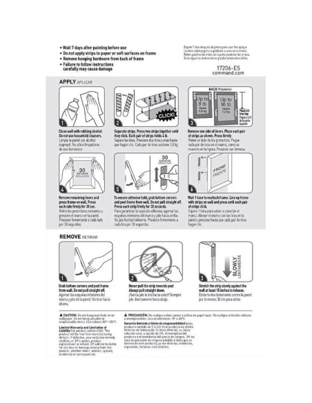 Tiras de Colgar Imágenes Command 34 Pares Grandes para Interiores Tiras de Colgar Imágenes Command 34 Pares Grandes para Interiores