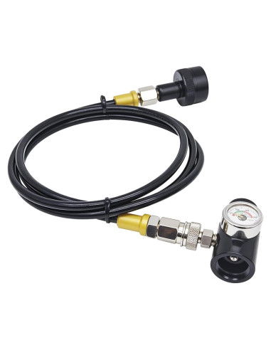 Adaptador de Recarga de CO2 ZRDR con Manómetro y Manguera 127 cm