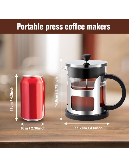 Cafetera Prensa Francesa COPOTEA 1L Vidrio Acero Inoxidable Cafetera Prensa Francesa COPOTEA 1L Vidrio Acero Inoxidable