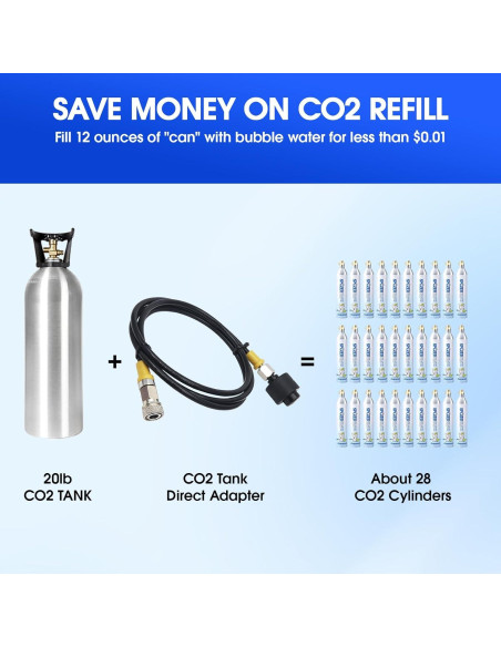 Adaptador de Recarga de CO2 ZRDR con Manómetro y Manguera 127 cm Adaptador de Recarga de CO2 ZRDR con Manómetro y Manguera 127 cm