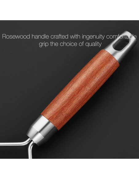 Rallador de Limón Profesional KULUNER - Acero Inoxidable, Mango de Madera Rallador de Limón Profesional KULUNER - Acero Inoxidable, Mango de Madera