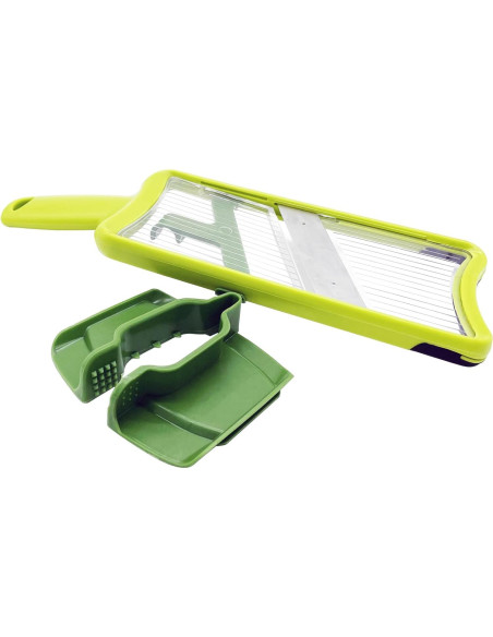 Mandolina de Mano CALIDAKA Verde Ajustable para Verduras y Frutas Mandolina de Mano CALIDAKA Verde Ajustable para Verduras y Frutas