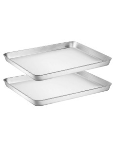 Juego de 2 bandejas para hornear Wildone 40.6x30.5cm acero inoxidable