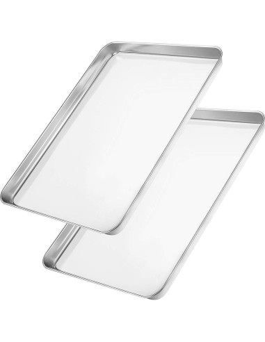 Juego de 2 bandejas para hornear Wildone 40.6x30.5cm acero inoxidable