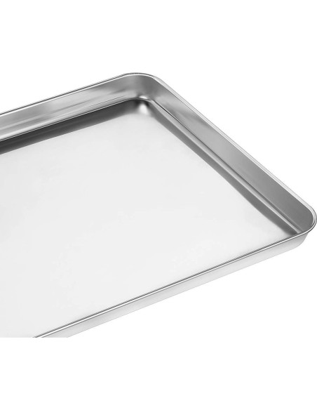 Juego de 2 bandejas para hornear Wildone 40.6x30.5cm acero inoxidable Juego de 2 bandejas para hornear Wildone 40.6x30.5cm acero inoxidable