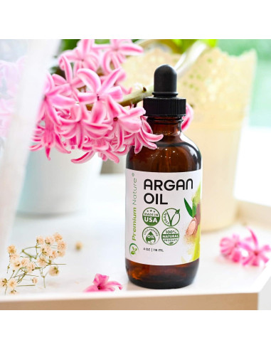 Aceite de Argán 100% Puro Premium Nature 255 g - Hidratante Cabello y Piel