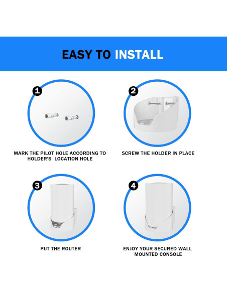Soporte de Pared para Router WiFi 6E Tp-Link Deco X68 XE75 Pro - Blanco 3 Pack Soporte de Pared para Router WiFi 6E Tp-Link Deco X68 XE75 Pro - Blanco 3 Pack
