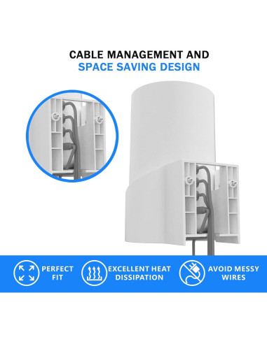 Soporte de Pared para Router WiFi 6E Tp-Link Deco X68 XE75 Pro - Blanco 3 Pack