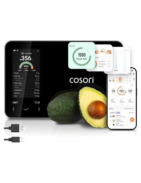 Báscula de Cocina Inteligente Cosori CNS-R001S-X 5 kg con App Báscula de Cocina Inteligente Cosori CNS-R001S-X 5 kg con App