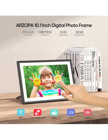 Marco Digital ARZOPA 10.1" WiFi 32GB Pantalla Táctil IPS