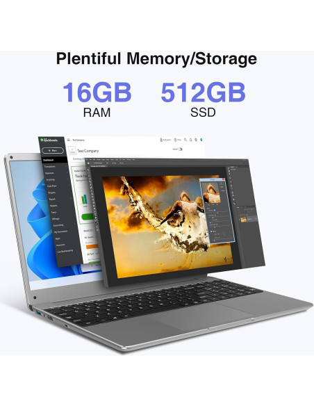 Laptop BiTECOOL NikoBook 15.6" FHD, 16GB RAM, 512GB SSD Laptop BiTECOOL NikoBook 15.6" FHD, 16GB RAM, 512GB SSD