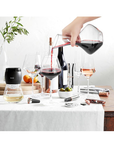 Decantador de Vino Youyah 750ml Cristal Soplado a Mano