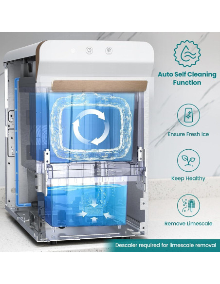 Fabricante de Hielo Nugget Gevi GIMN-1000B 17.24 kg/24h Blanco Fabricante de Hielo Nugget Gevi GIMN-1000B 17.24 kg/24h Blanco