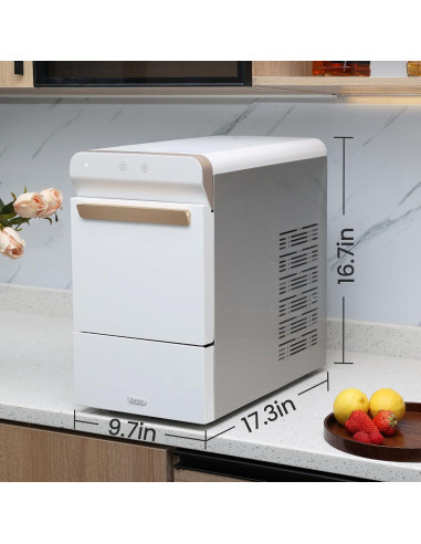 Fabricante de Hielo Nugget Gevi GIMN-1000B 17.24 kg/24h Blanco