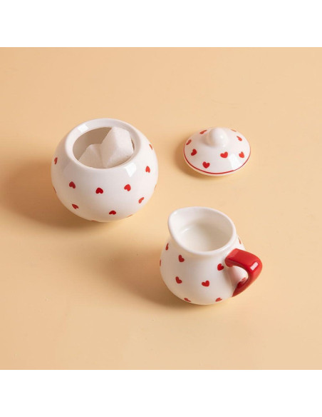 Juego de té de porcelana Sweejar para niñas - 10 piezas Juego de té de porcelana Sweejar para niñas - 10 piezas