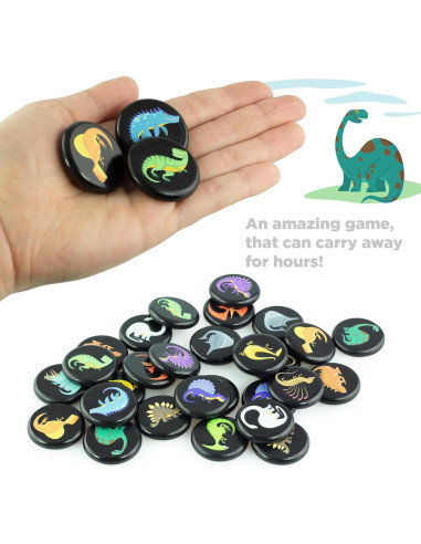 Juego de Memoria de Dinosaurios Ulanik - 30 Fichas de Madera
