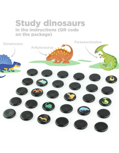 Juego de Memoria de Dinosaurios Ulanik - 30 Fichas de Madera