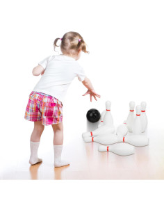 Set Mini Bowling Toddmomy 16cm para Juegos de Interior 2