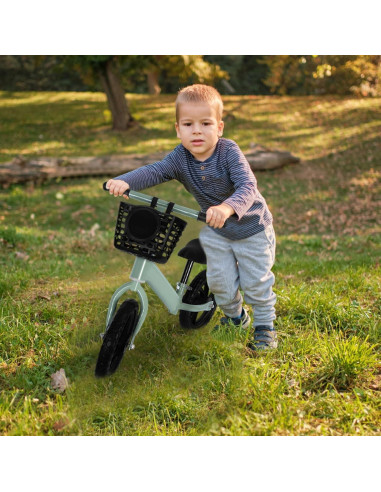 Bicicleta de Equilibrio para Bebés Qorkhogr Verde Ajustable