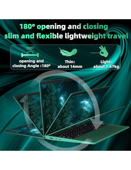 Laptop Rumtuk Verde 16" (40,64 cm) Celeron N5105 16GB 512GB SSD Laptop Rumtuk Verde 16" (40,64 cm) Celeron N5105 16GB 512GB SSD