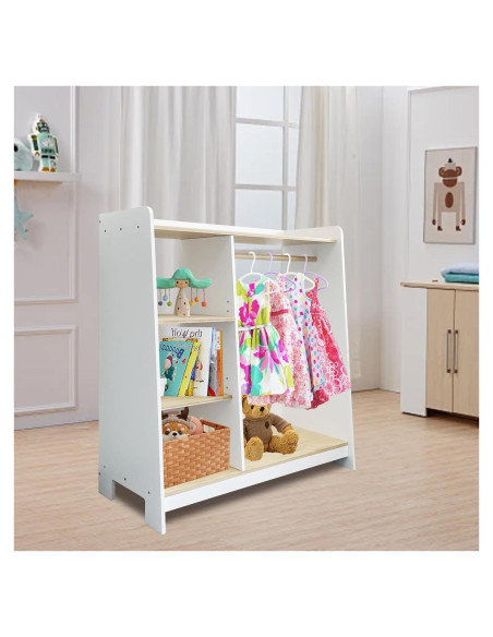 Armario Colgante Abierto Sholramo KA01A Blanco 84x38x90cm Armario Colgante Abierto Sholramo KA01A Blanco 84x38x90cm