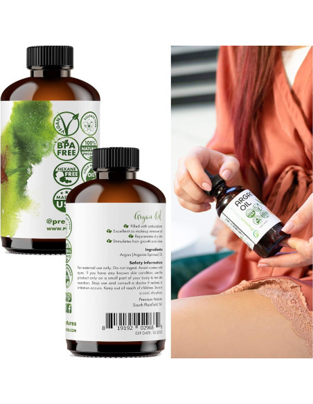 Aceite de Argán 100% Puro Premium Nature 255 g - Hidratante Cabello y Piel Aceite de Argán 100% Puro Premium Nature 255 g - Hidratante Cabello y Piel
