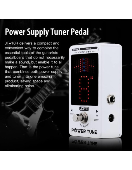 JOYO Power Tune JF-18R Fuente de Alimentación y Afinador 9V JOYO Power Tune JF-18R Fuente de Alimentación y Afinador 9V