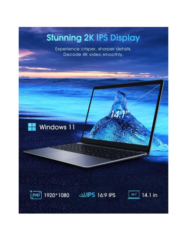 Laptop CHUWI HeroBook Pro 14.1" 256GB SSD 8GB RAM Windows 11