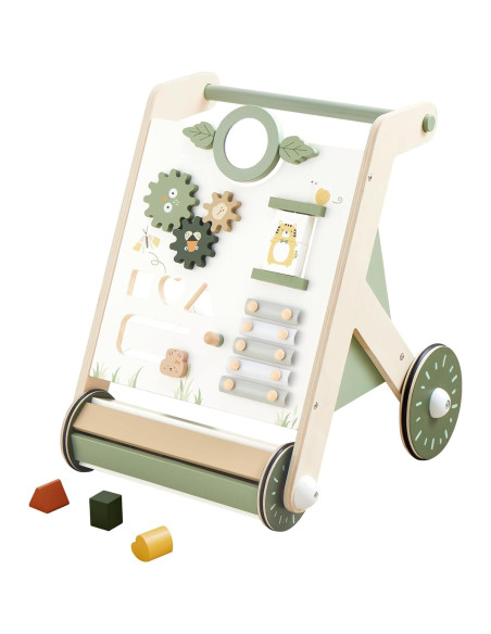 Andador de Madera Beright Verde Mejorado para Bebés 12-36 Meses Andador de Madera Beright Verde Mejorado para Bebés 12-36 Meses