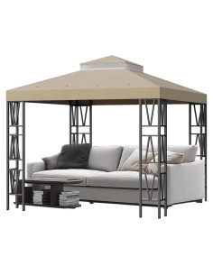Cubierta de Reemplazo para Gazebo 10x10 Outmax Beige Impermeable
