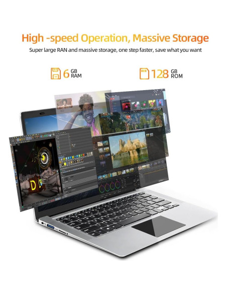 Laptop SAIWAN A1407N 14.1" FHD 6GB RAM 128GB Gris Oscuro Laptop SAIWAN A1407N 14.1" FHD 6GB RAM 128GB Gris Oscuro