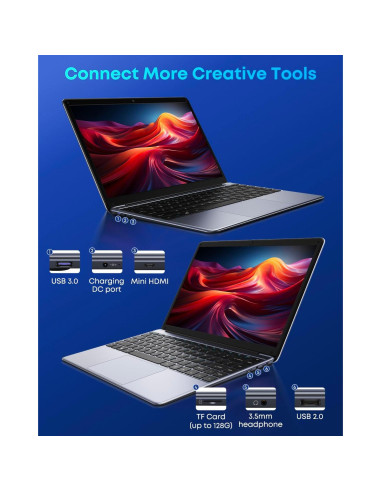 Laptop CHUWI HeroBook Pro 14.1" 256GB SSD 8GB RAM Windows 11