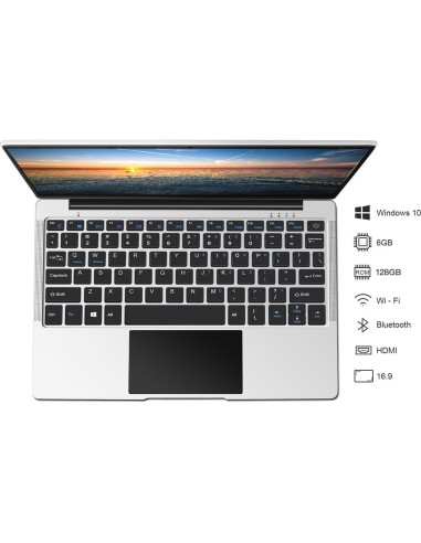 Laptop SAIWAN A1407N 14.1" FHD 6GB RAM 128GB Gris Oscuro