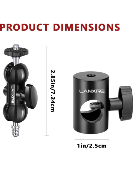 Adaptador de Montaje Lanxire para Soporte de Luz 2kg Adaptador de Montaje Lanxire para Soporte de Luz 2kg