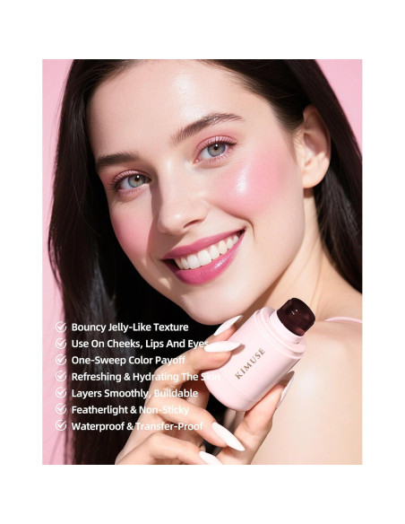 Tinte de Mejillas y Labios Jelly KIMUSE Rosa Malva 10.8g Tinte de Mejillas y Labios Jelly KIMUSE Rosa Malva 10.8g