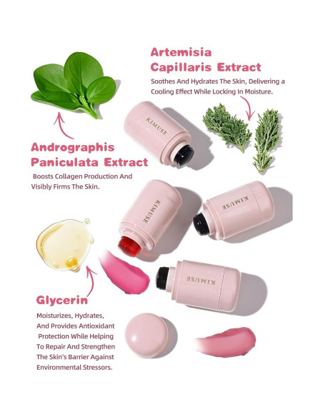 Tinte de Mejillas y Labios Jelly KIMUSE Rosa Malva 10.8g Tinte de Mejillas y Labios Jelly KIMUSE Rosa Malva 10.8g
