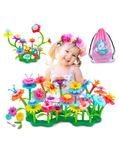 Set de Juguetes de Construcción Jardín de Flores VERTOY 105 Piezas Set de Juguetes de Construcción Jardín de Flores VERTOY 105 Piezas