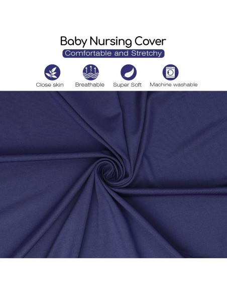 Cubierta de Lactancia Multiusos Kefee Kol Azul 360 Cubierta de Lactancia Multiusos Kefee Kol Azul 360