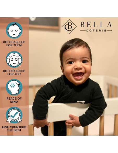 Sábana de Cuna Ajustable Bella Coterie Viscosa Bambú Orgánico Sábana de Cuna Ajustable Bella Coterie Viscosa Bambú Orgánico