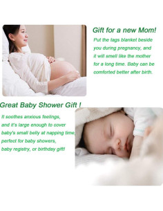 Manta de Seguridad para Bebé Yufiova Gris con Etiquetas Coloridas 2