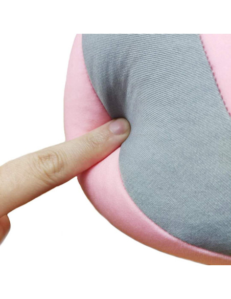 Almohada Infantil de Viaje MOOB Soporte Cuello Rosa 27x23 cm Almohada Infantil de Viaje MOOB Soporte Cuello Rosa 27x23 cm