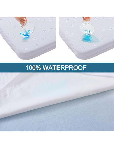 Colchón para Cuna Amzreine 120x60 cm Espuma Memoria Impermeable Colchón para Cuna Amzreine 120x60 cm Espuma Memoria Impermeable