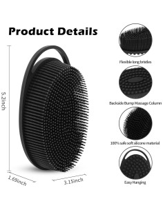 Esponja Corporal de Silicona RSMKRH 2 Pcs Exfoliante Suave 2