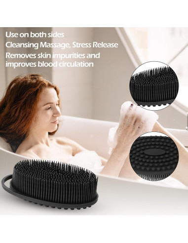 Esponja Corporal de Silicona RSMKRH 2 Pcs Exfoliante Suave