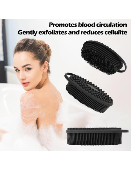 Esponja Corporal de Silicona RSMKRH 2 Pcs Exfoliante Suave Esponja Corporal de Silicona RSMKRH 2 Pcs Exfoliante Suave