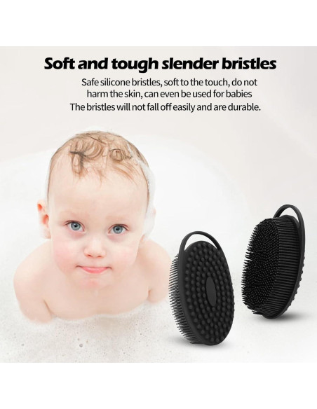 Esponja Corporal de Silicona RSMKRH 2 Pcs Exfoliante Suave Esponja Corporal de Silicona RSMKRH 2 Pcs Exfoliante Suave